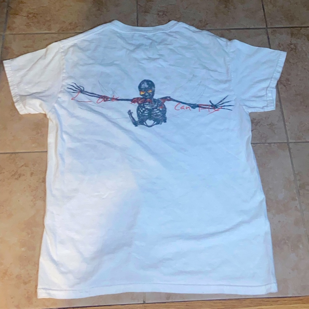 LOOK MOM I CAN FLY TRAVIS SCOTT WHITE TEE